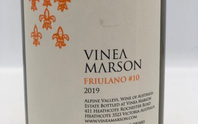 Vinea Marson Friulano #10 2019, Alpine Valley, Vic