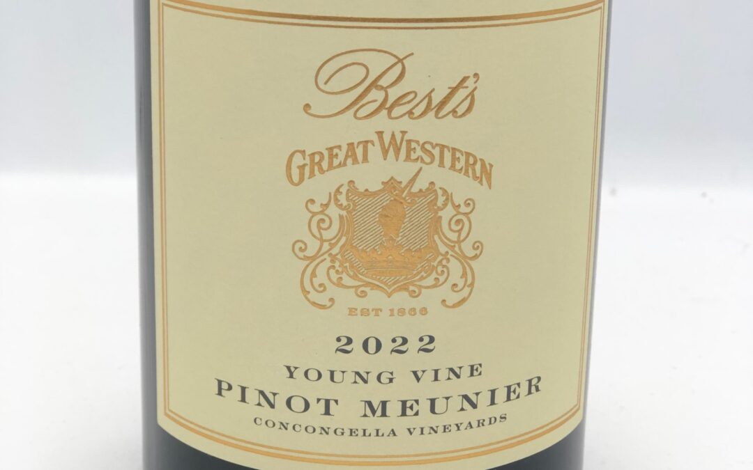 Best’s Young Vine Pinot Meunier 2022, Great Western, Vic
